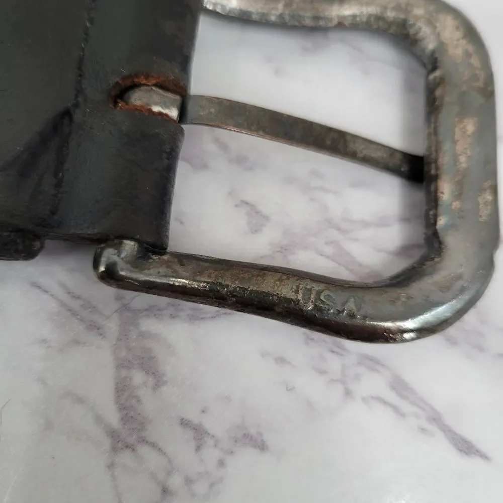 Chassis Hipwear Brutalist Raw Leather and Tarnished Silver Belt